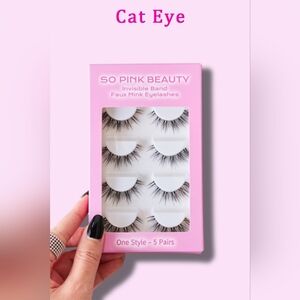 So Pink Beauty Cat Eye Faux Mink Eyelashes